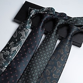 cheap Men&#039;s Ties &amp; Bow Ties-Men&#039;s Neckties Fashion Business Jacquard Pattern Wedding Party Daily Wear