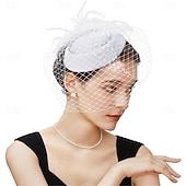 halpa Juhlahatut-fascinator-hattu, huntu, höyhen, fascinator-teetuoksu, morsiushuntu, retrohattu, rasiahattu, derby-hatut naisille