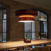 voordelige Eilandlichten-LED hanglamp 36cm glazen kroonluchter enkele kop plafondlamp voor loft bar woonkamer eetkamer warm wit 110-240v