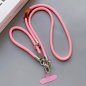 お買い得  携帯電話用ストラップとリストストラップ-手首と首に巻けるロープが付いた2イン1の携帯ストラップ - 取り外し可能なパッチと携帯ケース用の金属クリップ付き