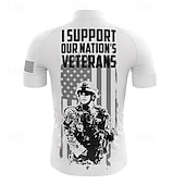 abordables Maillots pour hommes-Homme Maillot de cyclisme Manche Courte Cyclisme T-shirt Maillot Top avec 3 poches arrière VTT Vélo tout terrain Cyclisme sur route Respirant Séchage Rapide Évacuation de l&#039;Humidité Bandes