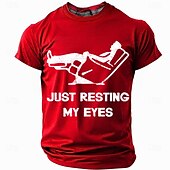 preiswerte Lustige T-Shirts für Männer-Herren Im Ruhestand T Shirt Kurzarm T-Shirt 3D-Druck Rundhalsausschnitt Hemd Mode Täglich Basic Straße Lässig Täglich Schwarz Rote Blau Sommer Frühling Bekleidung S M L XL XXL XXXL
