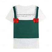olcso pólók-Októberi fesztivál Dirndl nyomtatás Póló bajor München Német Grafikus Kompatibilitás Női Felnőttek Októberi fesztivál Forró bélyegzés Fesztivál