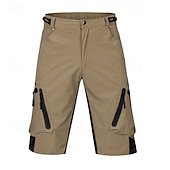 baratos Clássico-Homens Shorts táticos Bermuda Cargo Calção Shorts de Trilha Bolso Com Zíper Bolso multi Bloco de cor Conforto Vestível Comprimento do joelho Ao ar livre Esporte Diário Moda Casual Preto Azul Marinho