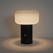 economico Lampade da tavolo e da lettura-Lampada da scrivania ricaricabile tramite USB, lampada da comodino, lampada da notte, lampada da studio, lampada a fungo, lampada da campeggio, ristorante, 1 pz.