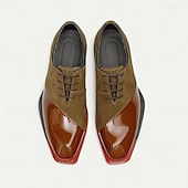 preiswerte Klassische Anzugschuhe-Herren-Schnürschuhe aus hochwertigem braunem Leder mit Brogue-Details – elegante Schuhe für Gala-Dinner, formelle Bälle und Abendveranstaltungen