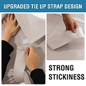 economico Accessori finestre-Copertura per Finestra in Lino Tenda per Porta in Vetro Francese Opaca Raccoglibili Ombreggiature Romane Autoadesive Isolate Termicamente Tricia Bloccaggio Luce Oscurante Privacy 1 Pannello