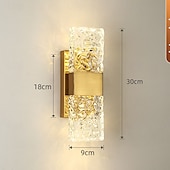 お買い得  室内ウォールライト-屋内用LEDウォールスコンセ、クリスタルウォールランプ、ウォールスコンセ、寝室、ショップ、カフェ、ガラスウォールライト、110-240V