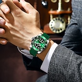 cheap Quartz Watches-901 Casual Men&#039;s Watch – Luminous Waterproof Wristwatch with Soft Silicone Strap and Date Display