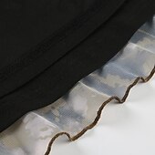 preiswerte Grafische Röcke-Damen Rock Mode Boho Midi Mittlere Hüfthöhe Röcke Blumen Unregelmäßiger Saum Druck Mikroelastisch Urlaub Straße Braun Sommer Polyester