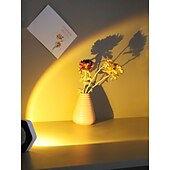 billige Innendørsbelysning-Sekskantet katteøye-vegglampe, skaplamper, solnedgangslampe, projektor, solnedgangslys, batteridrevet, berøringslys, kranlys, av/på, selvklebende lys, for bokhylle, spiskammers, hjem og soveromsdekor