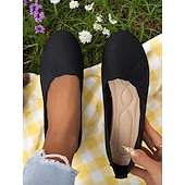 baratos Sapatilhas de mulher-sapatilhas femininas flyknit slip-on - cabedal em malha macia com elasticidade confortável, leve e respirável, ideal para uso casual e passeios de verão