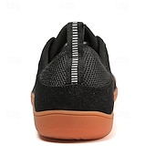 economico Sneakers da uomo-Sneakers da uomo in maglia grigia con suola arancione: scarpe casual traspiranti e leggere per spostamenti quotidiani, passeggiate e attività all&#039;aperto