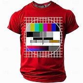 preiswerte Lustige T-Shirts für Männer-Herren Lustiger Slang T Shirt Kurzarm T-Shirt 3D-Druck Rundhalsausschnitt Hemd Mode Täglich Basic Straße Lässig Täglich Schwarz Rote Blau Sommer Frühling Bekleidung S M L XL XXL XXXL