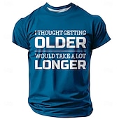 ieftine Tricouri amuzante pentru bărbați-Bărbați Tată Tricou Manșon scurt Tricou Tipărire 3D Stil Nautic Cămașă Modă Zilnic De Bază Stradă Casual Zilnic Negru Alb Albastru piscină Vară Primăvară Îmbrăcăminte S M L XL XXL XXXL