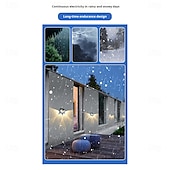 economico Applique per esterni-1 lampada da parete solare impermeabile per esterni con 58 LED, illuminazione per cortile, portico, garage, giardino, tre modalità di illuminazione intelligente con rilevamento del corpo umano, luci da parete su e giù