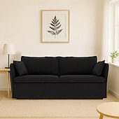 cheap Sofa Cover-Sofa Cover Suitable For BACKSÄLEN Sofa Solid Color Quilted Slipcovers