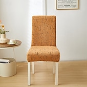 abordables Funda para silla de comedor-Funda para silla de comedor para el hogar, de tela polar, elástica, para el asiento