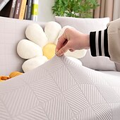 cheap Sofa Cover-Stretch Sofa Cover Slipcover Elastic Sectional Couch Armchair Loveseat 4 or 3 seater L shape Jacquard Grey Water Repellent Plain Solid Soft Durable Washable
