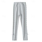 levne Spodní díly-Děti Dívčí Legíny Pevná barva Denní Škola 4 roky + Jaro Černá Námořnická modř Šedá