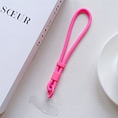 baratos Cordões de telefone e pulseiras-alça de pulso para celular com clipe removível – cordão curto e fofo para capa de celular