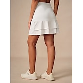 cheap Women&#039;s Golf Clothing-Women&#039;s Golf Skorts White Rose Red Skirt Ladies Golf Attire Clothes Outfits Wear Apparel