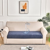 baratos Capa de Sofá-capa de almofada de assento de sofá elástico, capa de sofá mágica bordô sofá poltrona loveseat 4 ou 3 lugares cinza preto vermelho macio durável lavável