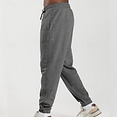 preiswerte Jogginghosen-Herren Jogginghose Hose Kordelzug Tasche Elastischer Bund Einfach Komfort Atmungsaktiv Täglich Outdoor Ferien Urlaub Mode Blau Schwarz Mikroelastisch