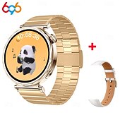abordables Bracelets connectés-Montre connectée S6Mini pour femmes, écran AMOLED 1,32&quot;, moniteur d&#039;activité, appels Bluetooth, suivi du sommeil, déverrouillage NFC, rappel des règles, modes sport, étanchéité IP67, compatible Android et iOS.