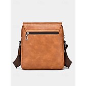 economico Borselli da uomo-Borsa a tracolla da uomo in similpelle – borsa a tracolla vintage con fibbia e tasca con cerniera, elegante e pratica per lavoro, viaggi e uso quotidiano – regalo perfetto per la festa del papà