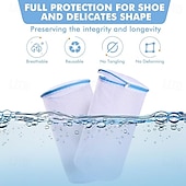 cheap Laundry Bags &amp; Hampers-2 Pack Shoes Wash BagsShoe Washing Machine Bagshoe laundry bag for washing machineHoneycomb Mesh Laundry Bags with Zipper for SneakersRunning ShoesSockBrasDelicates and Toys