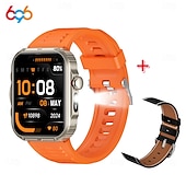 ieftine Ceasuri Smart-Ceas inteligent HDT11Ultra, ecran tactil complet de 2,02&quot;, Bluetooth, apeluri, ceas inteligent pentru sport, lanternă, contor de pași, moduri multi-sport, mesaje push, compatibil cu Android și iOS