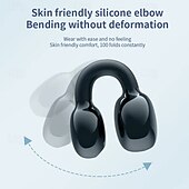 cheap TWS True Wireless Headphones-YX09 Open-Ear Wireless Earbuds Bluetooth 5.3 – Ultra-Light Clip-On Headphones with Mic, Low Latency, Waterproof, for Running, Gaming, Phone Calls