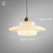 billige Øylys-LED-pendellampe hengende lamper for tak glass messing pendellamper lampeskjerm lysekroner for spisestue luksuriøs stuedekorasjon 110-240v