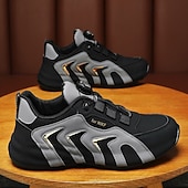 abordables Zapatillas Informales-Zapatillas deportivas blancas y rojas para hombre con cierre boa: de alto rendimiento, elegantes, ideales para correr, gimnasio y ropa informal.