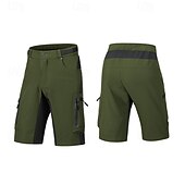 baratos Clássico-Homens Shorts táticos Bermuda Cargo Calção Shorts de Trilha Bolso Com Zíper Bolso multi Bloco de cor Conforto Vestível Comprimento do joelho Ao ar livre Esporte Diário Moda Casual Preto Azul Marinho