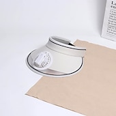 baratos Ventoinhas-chapéu de ventilador, viseiras de sol, chapéu com ventilador, chapéu de sol de grande área com ventilador de resfriamento de 2 velocidades, proteção solar