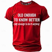 economico Magliette divertenti da uomo-Per uomo Vecchio Uomo Maglietta Manica Corta maglietta Stampa 3D Girocollo Camicia Moda Quotidiano Essenziale Streetwear Casuale Quotidiano Nero Rosso Blu Estate Primavera Abbigliamento S M L XL XXL