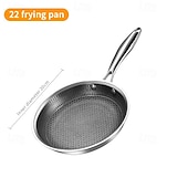 cheap Cooking Utensils-Non Stick Frying Pans, Hybrid Ceramic Stainless Steel Pan, Skillet with Stay-Cool Handle, Non Toxic, PFAS PFOA PTFE Free, Dishwasher &amp; Oven Safe, Induction, Compatible with All Cooktops