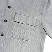 preiswerte Herrenjacken &amp; Herrenmäntel-Herren Hemdjacke übergangsjacke Täglich Leicht Jacquard Sommer Frühling Einfach Klassisch Revers Schwarz Weiß Khaki Hellgrau Dunkelgray Jacken