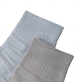 cheap Men's Elite Accessories-Men 1 Pair Socks Black White Color Plain School Formal Outdoor Plain Thin Summer Daily Casual