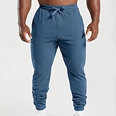 preiswerte Jogginghosen-Herren Jogginghose Hose Kordelzug Tasche Elastischer Bund Einfach Komfort Atmungsaktiv Täglich Outdoor Ferien Urlaub Mode Blau Schwarz Mikroelastisch
