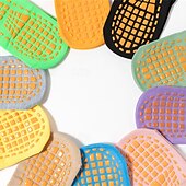 preiswerte Persönliche Pflege &amp; Gesundheit-4 Paar Grip-Pilates-Socken für Damen, rutschfeste Yoga-Sportsocken, atmungsaktive Trampolin-Grip-Socken für Kinder und Erwachsene, Baby-Bodensocken mit Silikon-Grip für Tanz, Zuhause, Fitnessstudio,