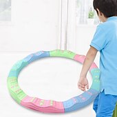 baratos Atividade ao Ar Livre-Jogos de chão Montessori para áreas internas/externas - prancha de equilíbrio com design circular para crianças &amp;brinquedo de ponte de madeira para condicionamento físico pré-escolar &amp;treinamento de