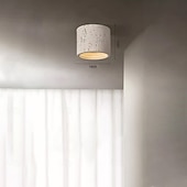 economico Lampade da soffitto con dimmer-Plafoniera a LED a 1 luce, in metallo e pietra, con montaggio a filo, per corridoio, veranda, bar, loft creativo, lampade da balcone 110-240 V