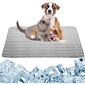 abordables Tapis de Refroidissement-Tapis rafraîchissant pour chien - lit rafraîchissant instantané pour chien &amp;chats non toxiques &amp;tapis rafraîchissant antidérapant lavable en machine pour l&#039;intérieur &amp;utilisation en voyage