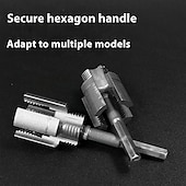 cheap Screwdrivers-Integrated Internal &amp; External Pipe Threading Tool Kit for Electric Drill Thread Cutter, 1/2 and 3/4 Compatible, Applicable to PVC/PPR/PE Pipes (3/4&quot;)