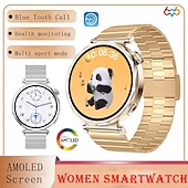 abordables Bracelets connectés-Montre connectée S6Mini pour femmes, écran AMOLED 1,32&quot;, moniteur d&#039;activité, appels Bluetooth, suivi du sommeil, déverrouillage NFC, rappel des règles, modes sport, étanchéité IP67, compatible Android et iOS.