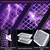 cheap Bug Zapper-USB Electric Mosquito Killer Lamp Indoor &amp; Outdoor Efficient 365nm Light Trap with Body Temperature Simulation &amp; Co2 Emission - Kid &amp; Pet Safe - Suitable for Home, Office &amp; Garden
