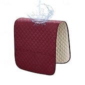 abordables Funda para sillón reclinable-Funda de reposabrazos impermeable de color burdeos para sofá, funda de respaldo para reposabrazos de sofá, protector suave para sillas, sofá, sillón, fundas para sofá reclinable